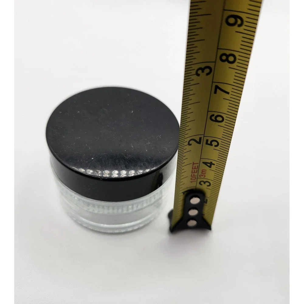 24 Pack 1 oz Glass Cosmetic Container Jars with Lid for Makeup Powders Ointment